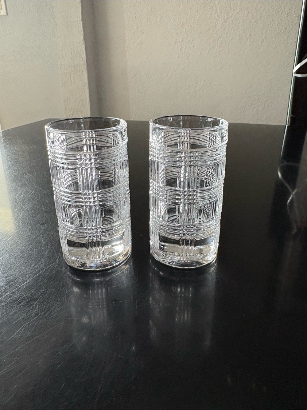 Lauren Ralph Lauren Glenplaid Crystal Shot Glasses - set of two